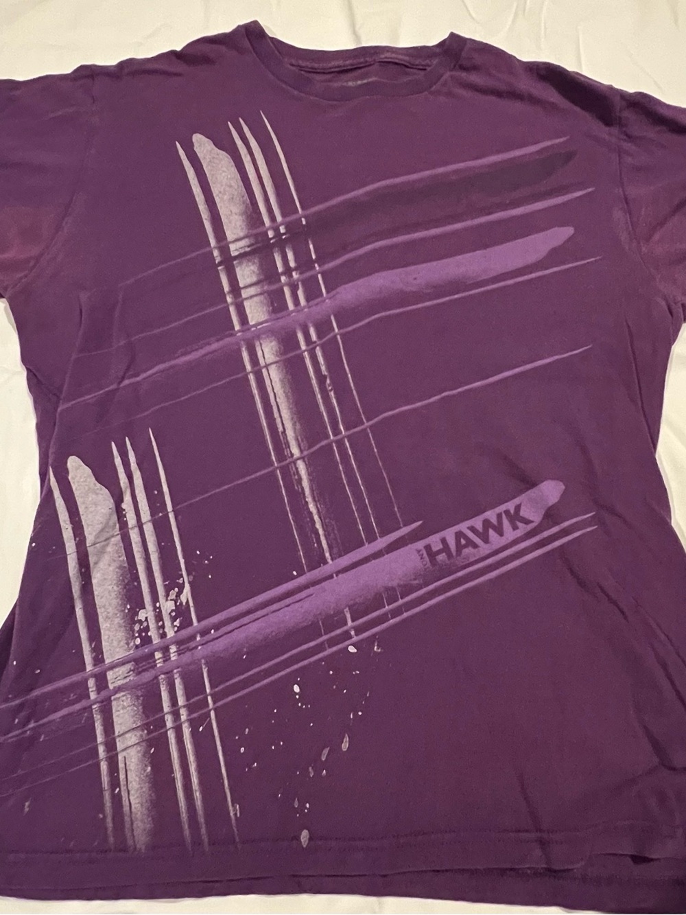 Tony Hawk Mens Skateboarding Purple T-Shirt Sz:Medium
